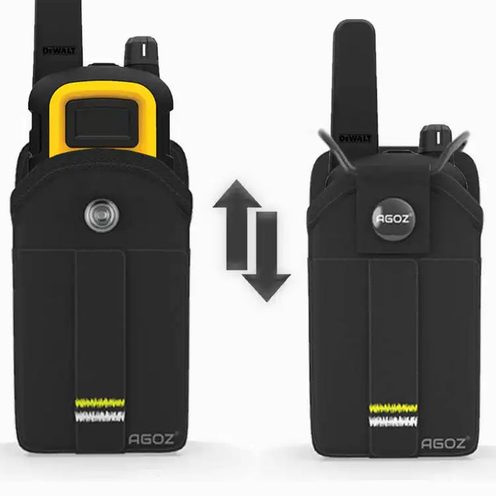 Rugged DEWALT Radio Holster with Snap Closure