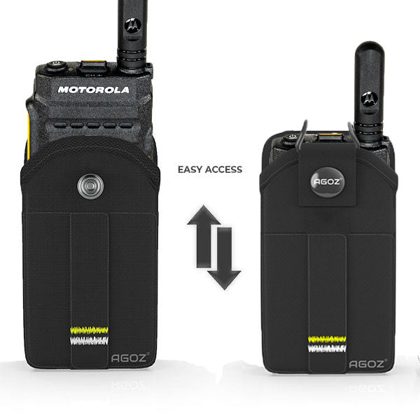 Rugged Motorola SL3500e Holster with Belt Clip