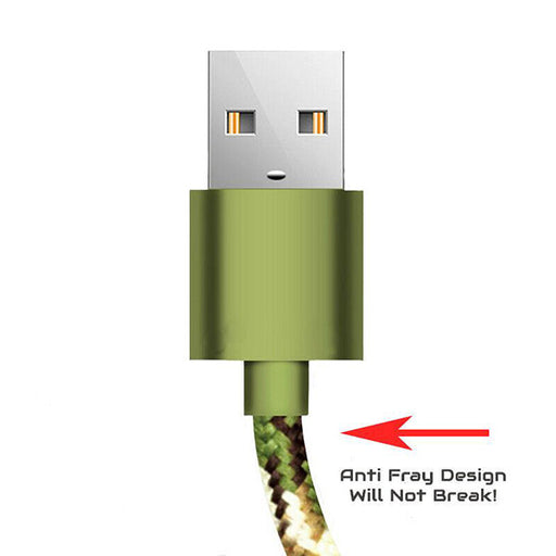 Camo USB Micro Cable Fast Charger Game Cable PS4, Xbox One.